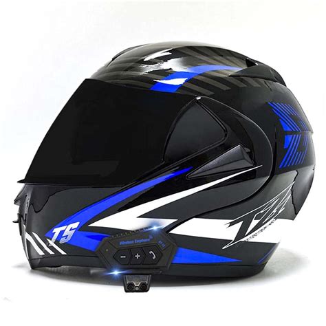 Buy Bluetooth Motorcycle Helmet Modular Full Face Flip Up Dual Visors Anti Fog Sun Shield Men