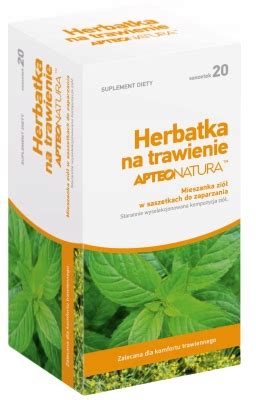 Herbatka Na Trawienie Apteo Natura Saszetek Por Wnaj Ceny Allegro Pl