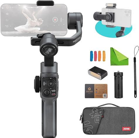 Zhi yun Smooth 5 Combo Professioneller Gimbal Stabilisator für iPhone