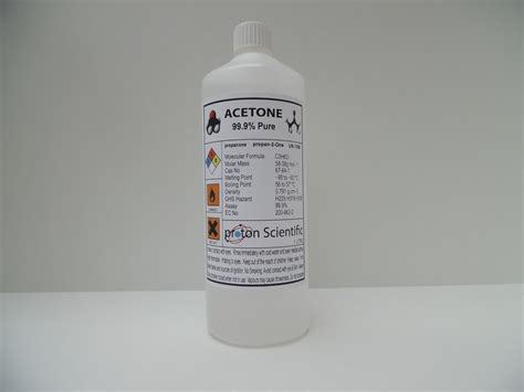 Acetone Laboratory Grade 99 9 Purity ACS Grade Solvent