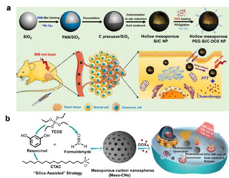 A Schematic Illustration Of Fabrication Of Hollow Mesoporous