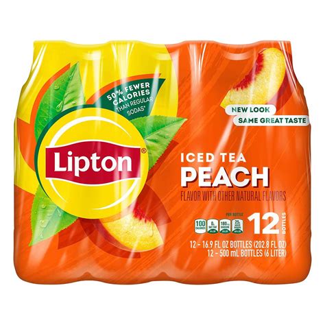 Lipton Peach Iced Tea 169 Oz Bottles Shop Tea At H E B