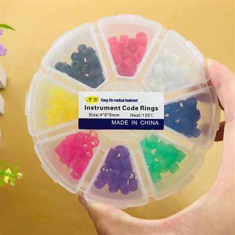 Pcs Dental Hygienist Color Code Rings Instrument Silicone Code Rings