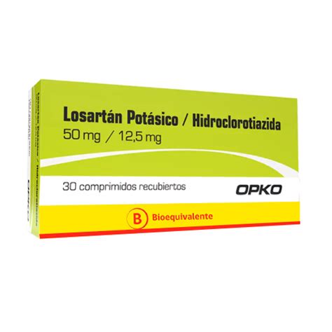 Losartan 50 Mg Hidroclorotiazida 125 Mg X 30 Comp Ecofarmacias