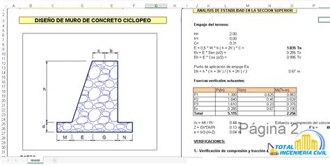 Hoja Excel De Diseno De Muro De Contencion Tipo Mamposteria Udocz Images