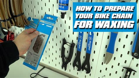 How To Clean And Prepare Your Bike Chain For Waxing Youtube