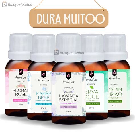 Kit 5 Essências Para Aromatizador Eletrico E Umidificador 10ml