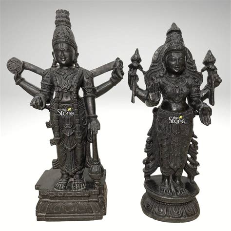 Vishnu Laxmi Statue 18 Pair Buy Best Work Of Art The Stone Studio