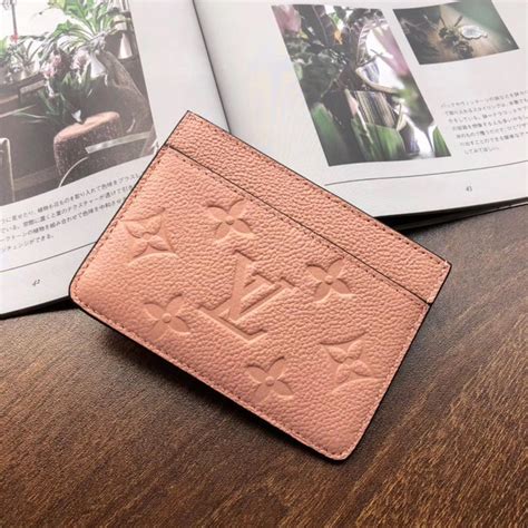 Louis Vuitton Card Holder Baby Pink Semashow