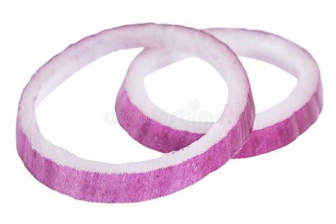 Sliced Red Onion Isolated On White Background Stock Image Image Of