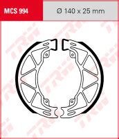 TRW Bremsbacken Satz MCS994 für Trommelbremse 140 x 25 mm 19 53