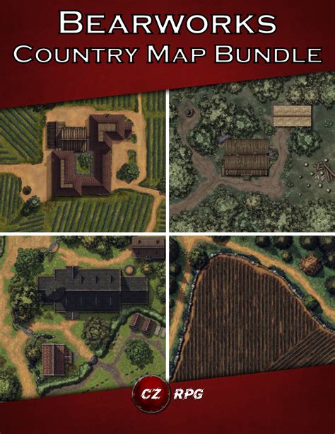 Bearworks Country Map Bundle Czrpg Bearworks Maps Battlemaps