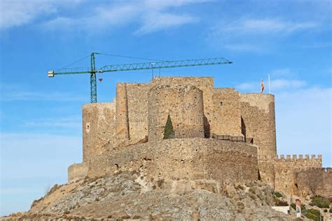 Castle in Consuegra, Spain stock photo. Image of tower - 271444296