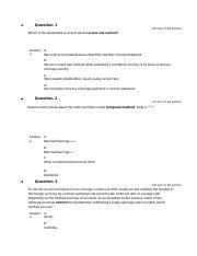 Quiz 10 Docx Question 1 10 Out Of 10 Points Which Of The Statements