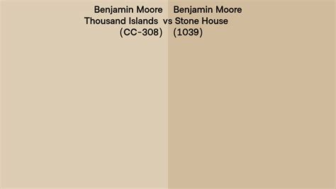 Benjamin Moore Thousand Islands Vs Stone House Side By Side Comparison