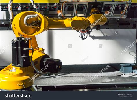 Robotic Arm Industrial Manufacture Factory Stock Photo 1215585871 ...