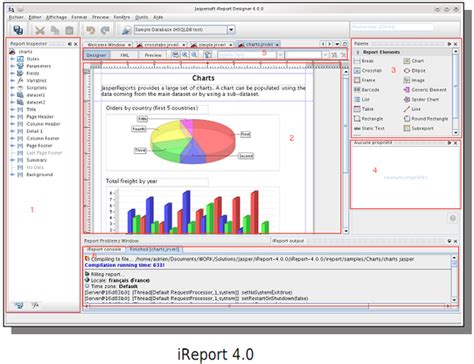 Présentation De Jasper Ireport Designer Linterface De Jasper Ireport