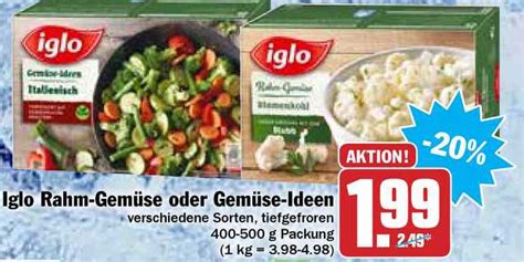 Iglo Rahm Gemüse Oder Gemüse Ideen Angebot bei Hit