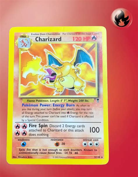 Charizard 003 110 Legendary Collection Non Holo Rare 2002 TCG