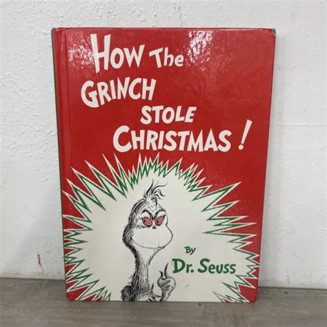 Vintage How The Grinch Stole Christmas Dr Seuss St Ed Hc