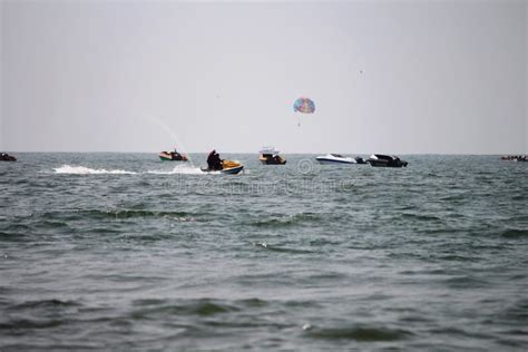 Tourists Enjoying Water Sports at Baga Beach, Goa Editorial Image ...