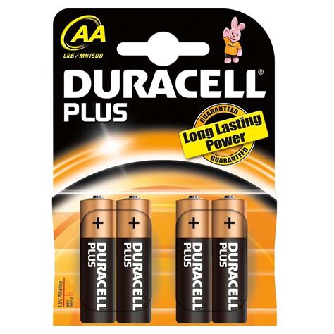 089027 Duracell AA Plus Power Battery Alkaline 1 5V 1 X Pack Of 4