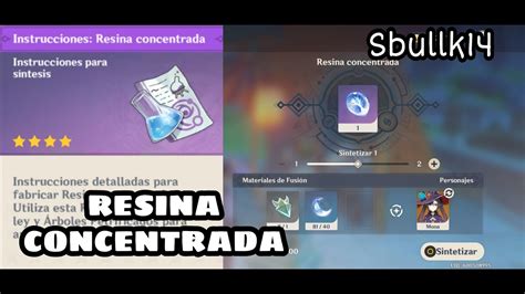 Como Hacer Y Conseguir Resina Concentrada Para Que Se Usa Genshin