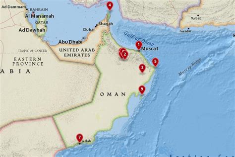 Oman Tourist Map