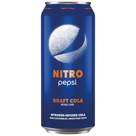 Pepsi Nitro Draft Cola Flavor Nitrogen Infused Cola Smartlabel™