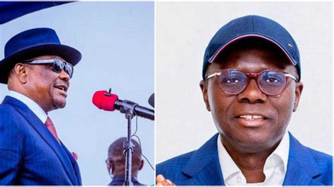 Breaking Big Blow For Pdp As Rivers Governor Wike Endorses Sanwo Olu For Second Term Ignores