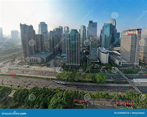 aerial view    green urban landscape   city  noise