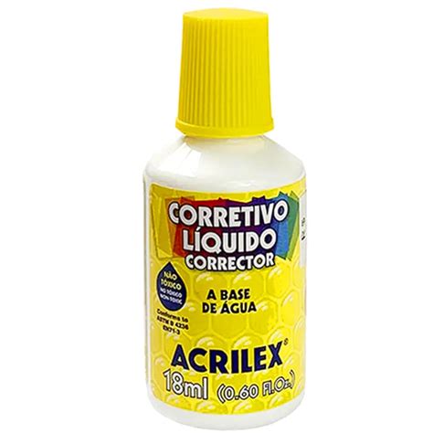 Corretivo Líquido Escolar 18ml Acrilex Lupel