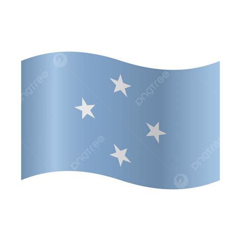 Vector Realistic Illustration Of Micronesia Flags Micronesia Flag