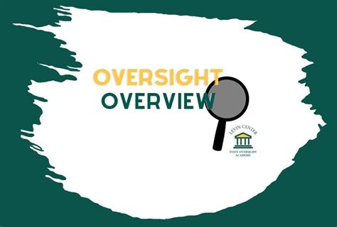 oversight overview levin center