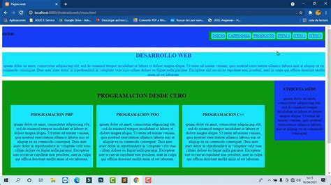 Maquetaci N De Pagina Web Con Html Y Css Youtube