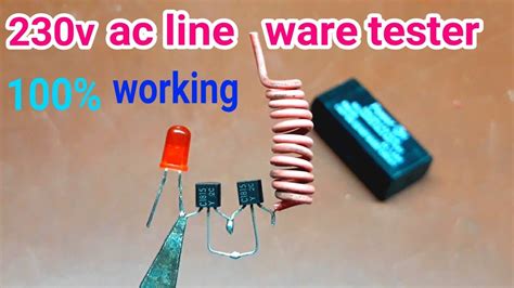 How To Make 230 V Ac Line Tester Without Touching Wireless Tester Ac Line Ac Line Tester