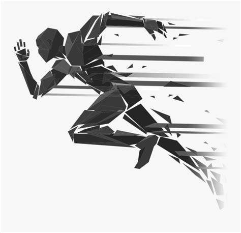 Track Runner Finish Line Silhouette - Athlete Png , Free Transparent ...