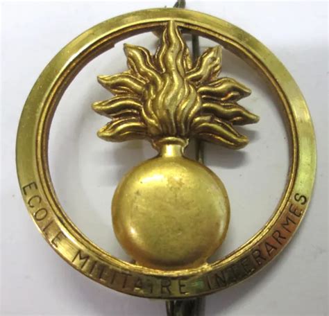 Insigne De Beret Ecole Militaire Interarmes Fabrication Ancienne