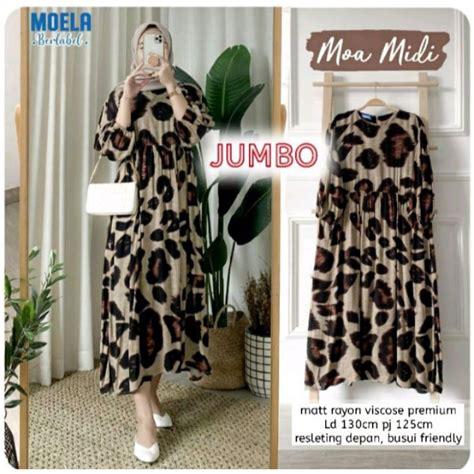 Jual Moa Midi Dress By Moela Berlabel Midi Dress Rayon Viscos Shopee