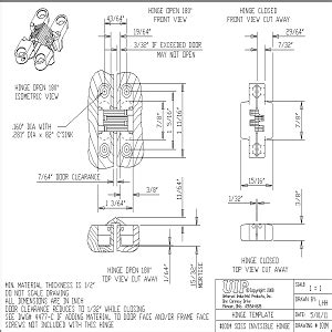 CAD details from SOSS Door Hardware – Sweets