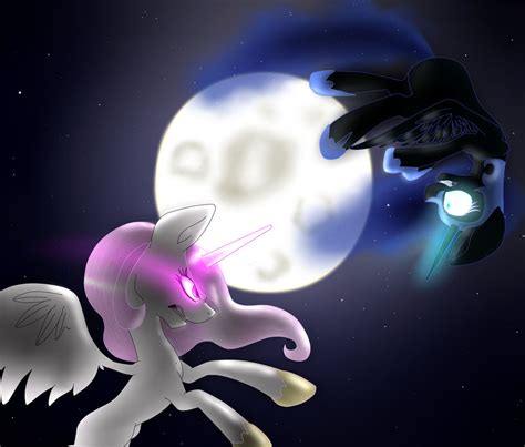 Celestia VS Nightmare Moon by Enchanted-Feline on DeviantArt