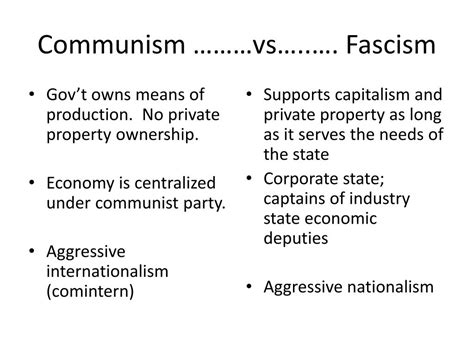 Ppt Fascism Vs Communism Powerpoint Presentation Free Download Id