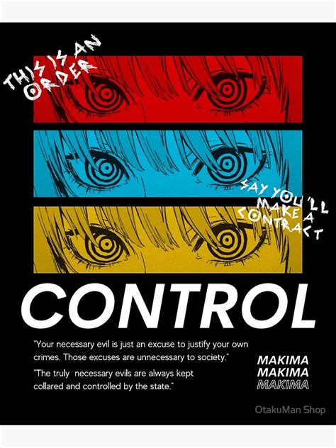 Chainsaw Man Posters Control Makima Chainsaw Man Poster Rb0908 555584 ®chainsaw Man Shop