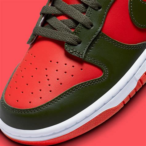 Nike Dunk Low Cargo Khaki Mystic Red Dv Sneaker News