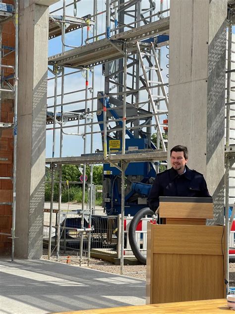 Staufenberg Richtfest für Neubau Feuerwehrhaus Landwehrhagen