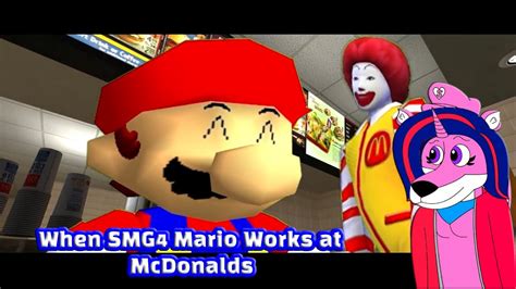 Princess Sword Heart Reacts To Smg Mario Works At Mcdonalds Youtube