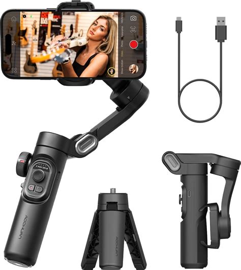 AOCHUAN Phone Gimbal Stabilizer 3 Achsen Smartphone faltbar Gimbal für