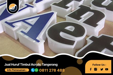 Jual Huruf Timbul Acrylic Tangerang Terbaik Dan Termurah