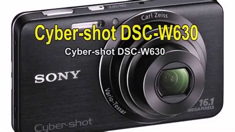 Sony Cyber shot DSC W630 - YouTube