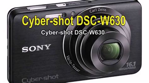 Sony Cyber Shot Dsc W Youtube